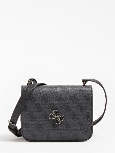 Mini Crossbody Cu Logo Guess Gri Multi Noelle 4g