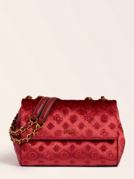 Geanta Crossbody Din Catifea Kimi Guess Red