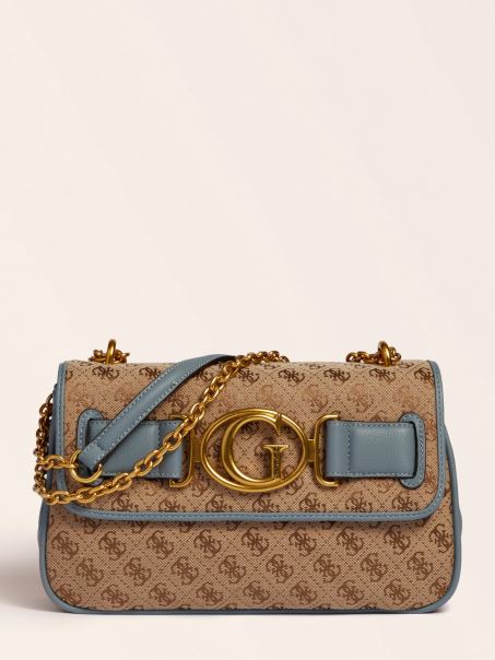 Geantă Crossbody Cu Logo Aileen Albastru 4g Guess