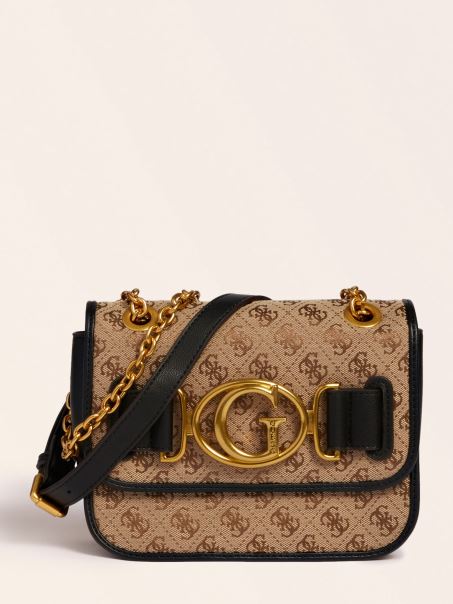 Geanta Crossbody Aileen 4g Logo Neagra Guess