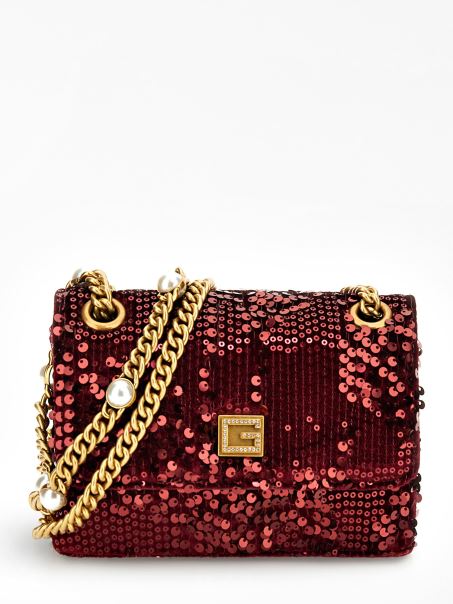 Guess Red Ever Paiete Mini Crossbody