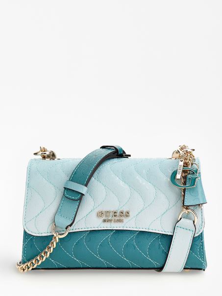 Albastru Deschis Sasky 4g Logo Mini Crossbody Guess