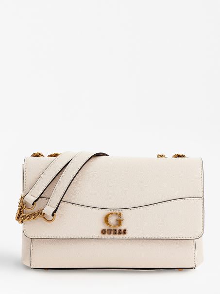 Guess White Nell Crossbody