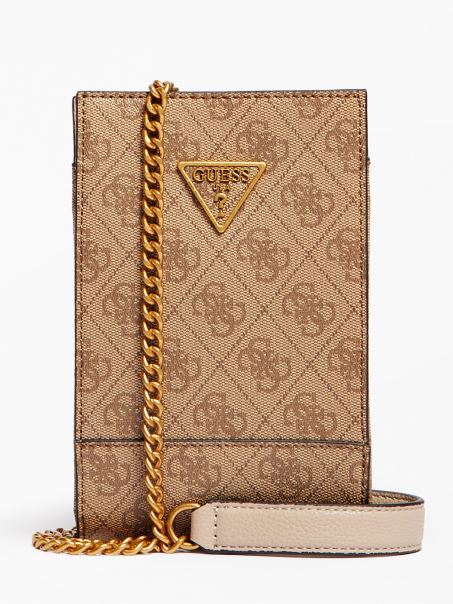 Geanta Crossbody Mini Noelle 4g ​​​​​​maro Logo Guess