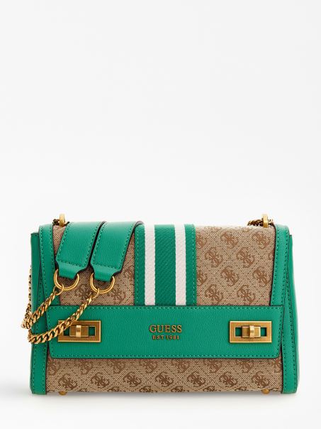 Crossbody Cu Logo-ul Verde Guess Katey 4g