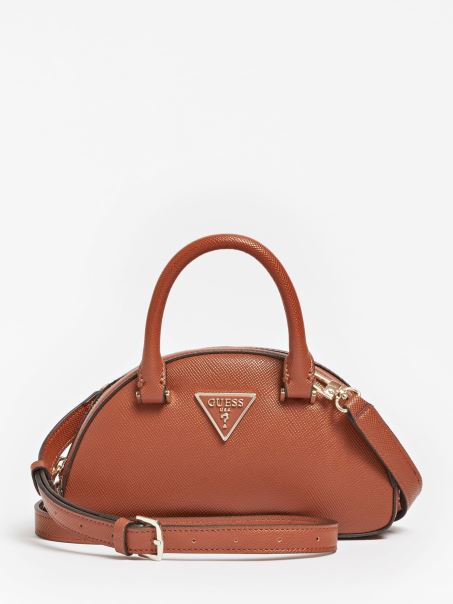 Geanta Guess Mini Cordelia Saffiano Maro