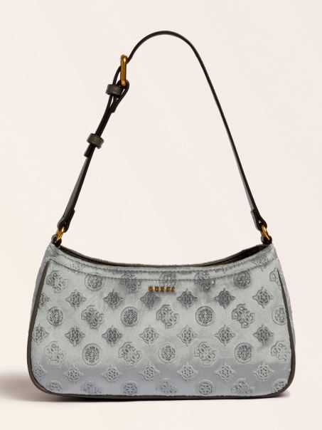 Geanta De Umar Din Catifea Kimi Guess Gri