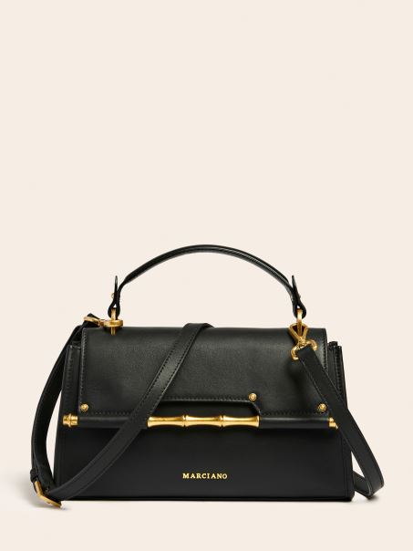 Alia Geantă Din Piele Reală Neagră Guess