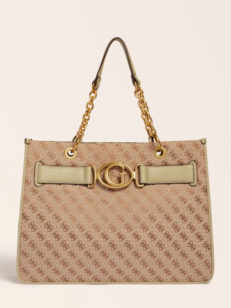 Aileen 4g Logo Shopper Guess Green