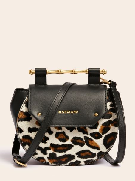 Geanta Mini Crossbody Animalier Guess Alia Din Piele Naturala