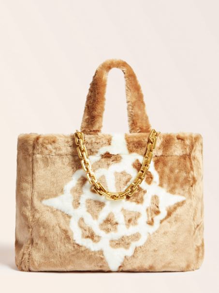 Cumpărător Gri Guess Helma Blană Artificială