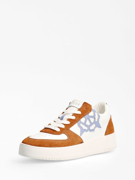 Adidași Sidny Din Piele Naturală Maro Multi Guess