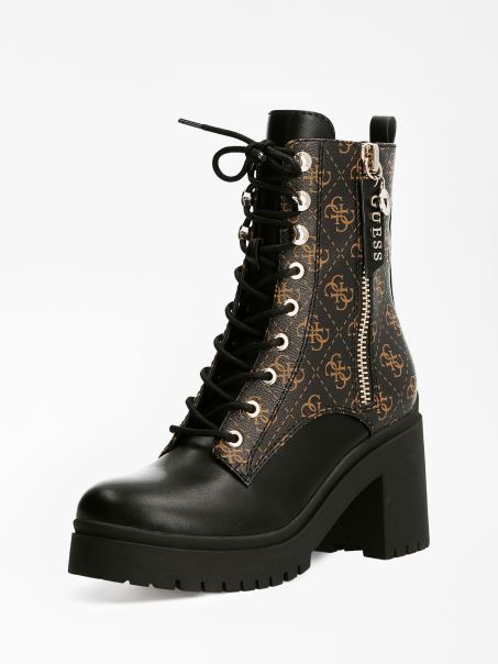 Cabra 4g Logo Combat Boot Guess Maro