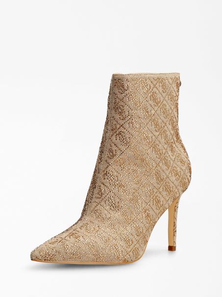 Cizma Dafina Cu Stras Bej Guess