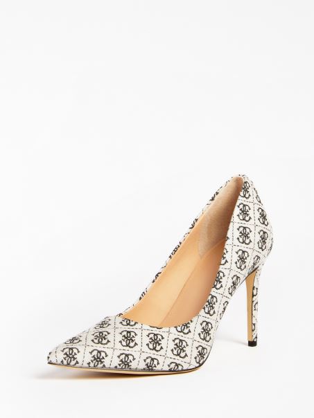 Pantof Negru Multi Piera 4g Logo Guess