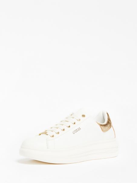 Adidași Guess Gold Vibo Din Piele Mixtă