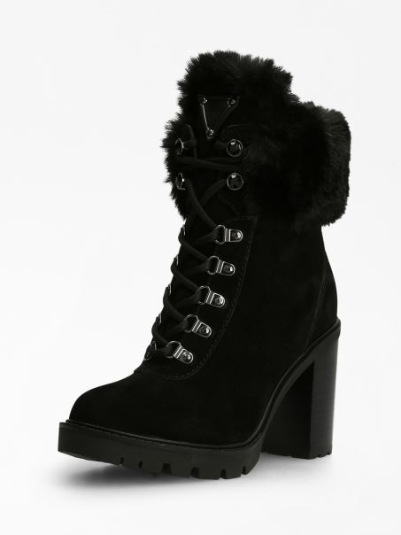 Cizmă Neagră Gelyn Din Piele Naturală Guess