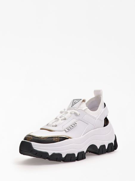 Pantofi De Alergare Alb Multi Braydin Logo Guess