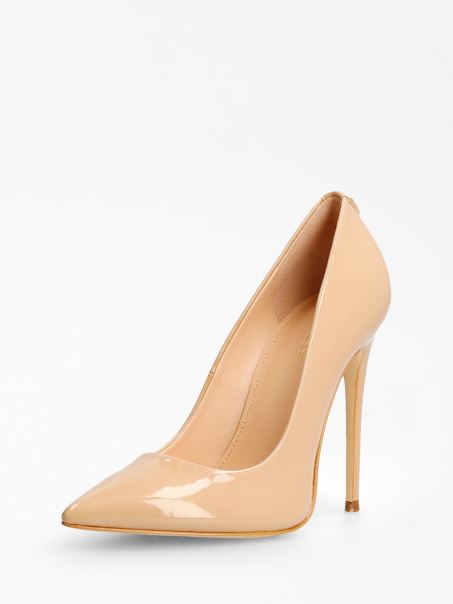 Pantof De Curte Felyx Guess Din Piele Lacuita Roz