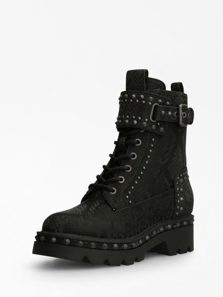 Cizma De Lupta Neagra Guess Variel Python Print