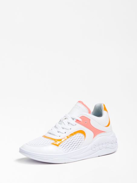 Pantof De Alergat Cu Sos Alb Guess