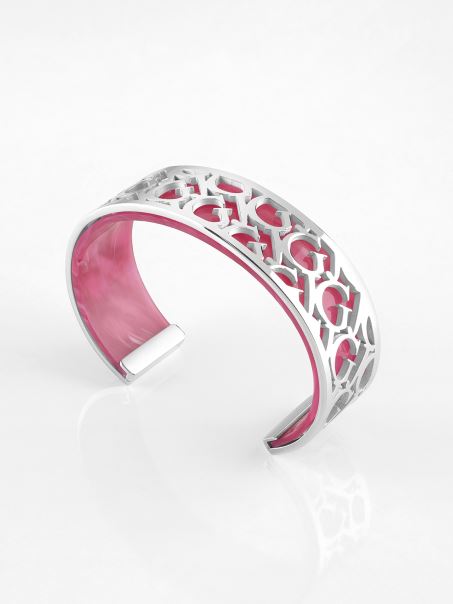 All-despre-logo-brățară-brățară Argintie Guess