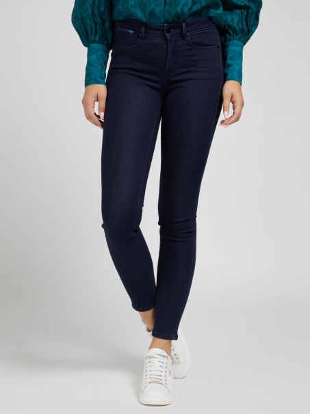 Pantaloni Denim Guess Jegging Fit Albastru