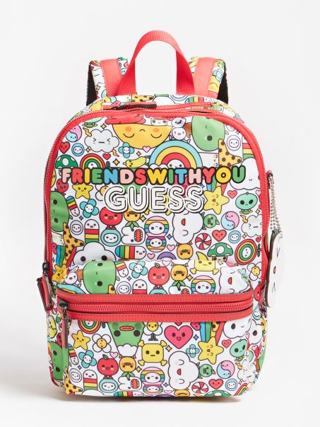 Rucsac Cu Imprimeu Cu Caracter Peste Tot Cu Model Multicolor Guess