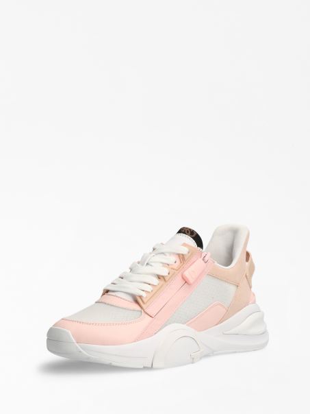 Pantof De Alergare Cu Fermoar Lateral Bailia Roz Guess