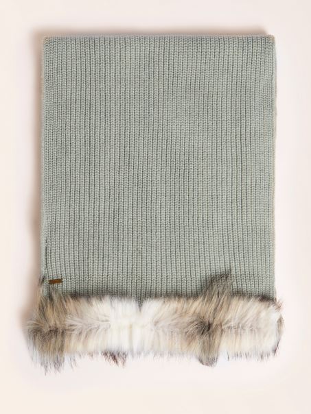 Eșarfă Marciano Blană Artificială Gri Guess