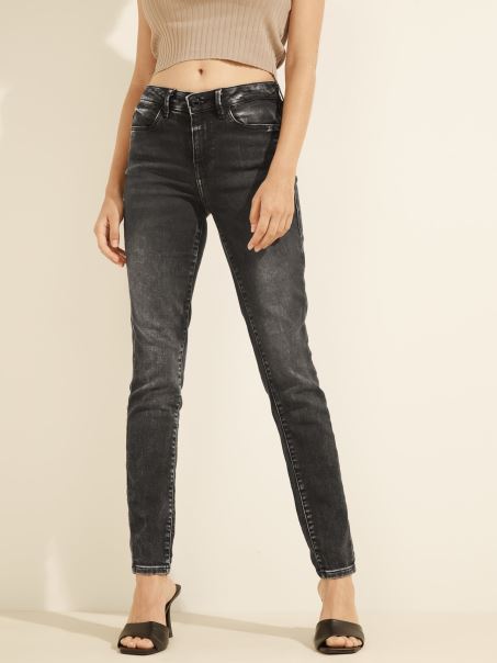 Pantaloni Denim Jegging Gri Guess