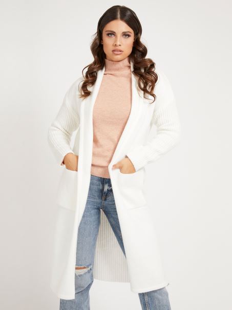 Cardigan Pulmonar Guess White