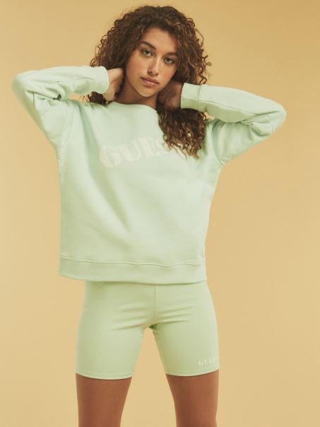 Hanorac Verde Cu Logo Guess