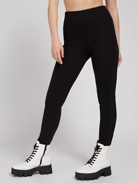Legging Elastic Cu Logo Negru Guess