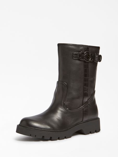 Cizma Radlyn Din Piele Naturala Guess Neagra