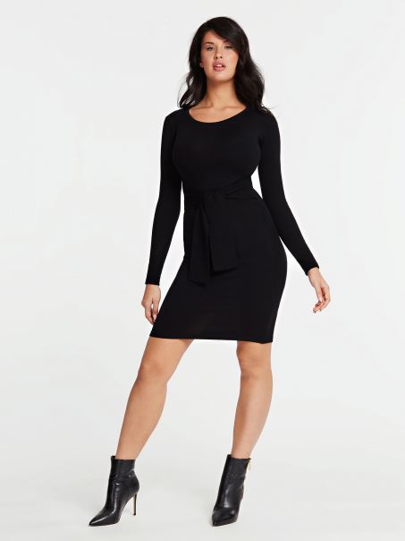 Rochie Din Tricot Cu Curea Guess