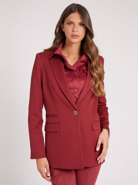 Blazer în Amestec De Viscoză Guess Red