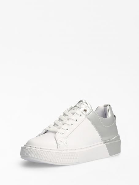 Adidași Bicolor Harlia Alb Guess