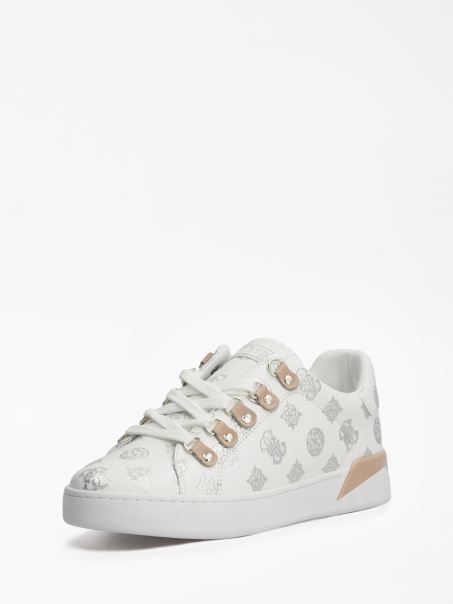 Pantofi Sport Cu Logo Reneey 4g Bujor Guess Roz Deschis