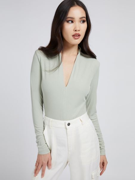 Corp Verde Guess Cu Decolteu în V