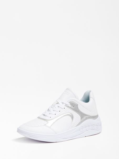 Ghici Pantof De Alergat Alb Cu Sos