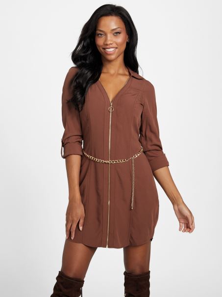 Rochie Cămașă Abelina Challis Guess Hickory Manor