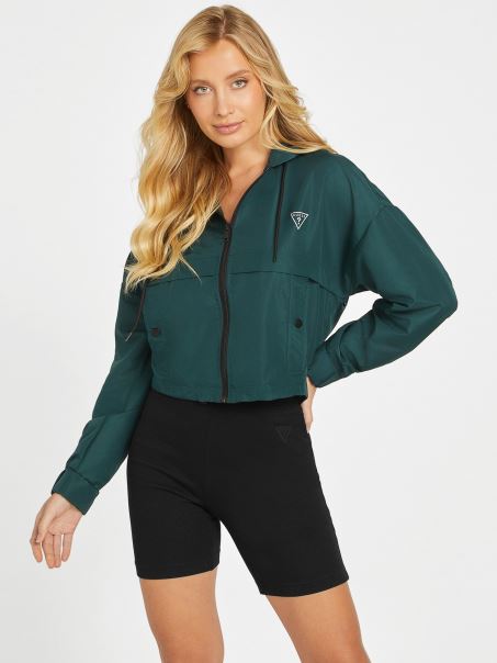 Guess Dark Jade Eco Aleck Windbreaker