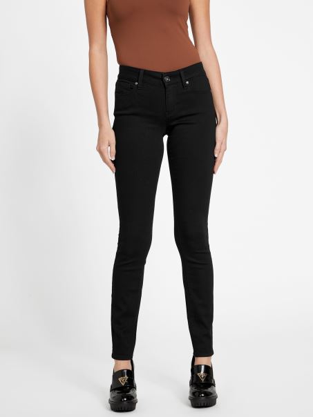 Negru Spalat Blugi Guess Eco Sienna Curvy Skinny