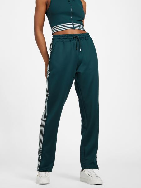 Pantaloni De Jogging Guess Eco Veda Tricot Jade Inchis
