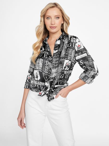 Arden Top Guess Negru Multi