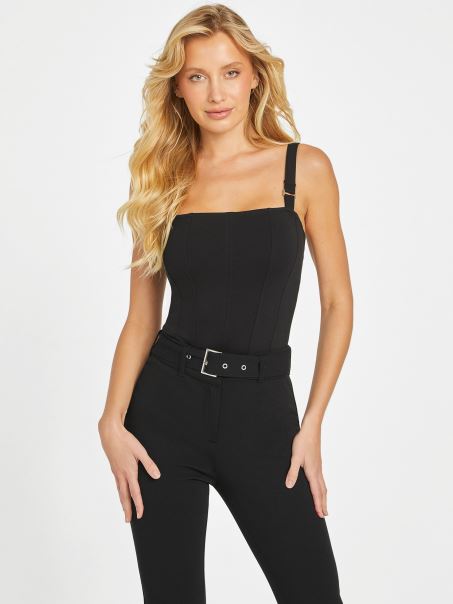 Body Fără Mâneci Guess Tahira Negru Jet