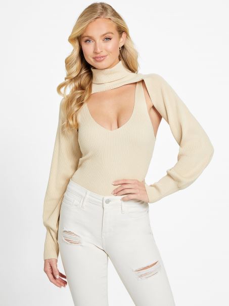 Set Pulover Bolero Eco Effie Pearl Oyster Guess