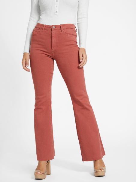 Blugi Evazați Lyndon Guess Desert Roșu