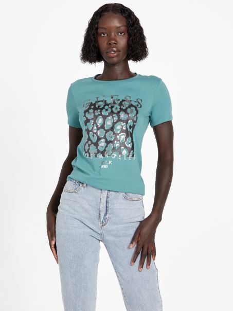 Tricou Eco Rozmarin Guess Sage Crush